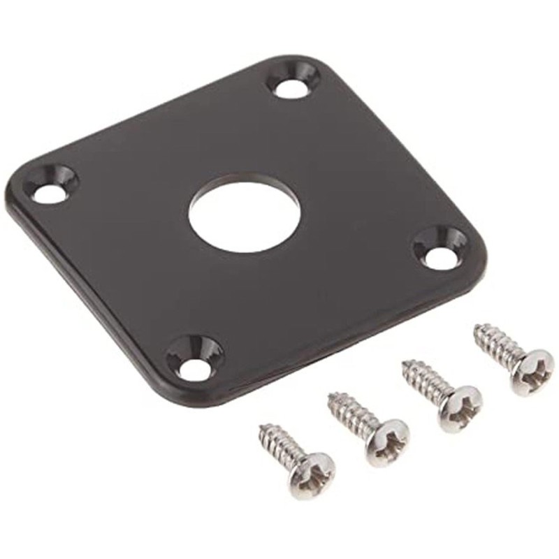 Gibson Accessories PRJP-010 Jack Plate - Black Plastic