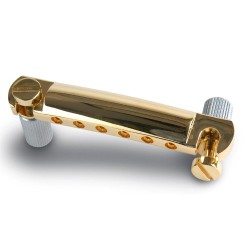 Gibson Accessories PTTP-020 Stop Bar Tailpiece with Studs and Inserts - Gold