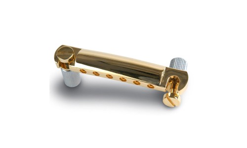 Gibson Accessories PTTP-020 Stop Bar Tailpiece with Studs and Inserts - Gold