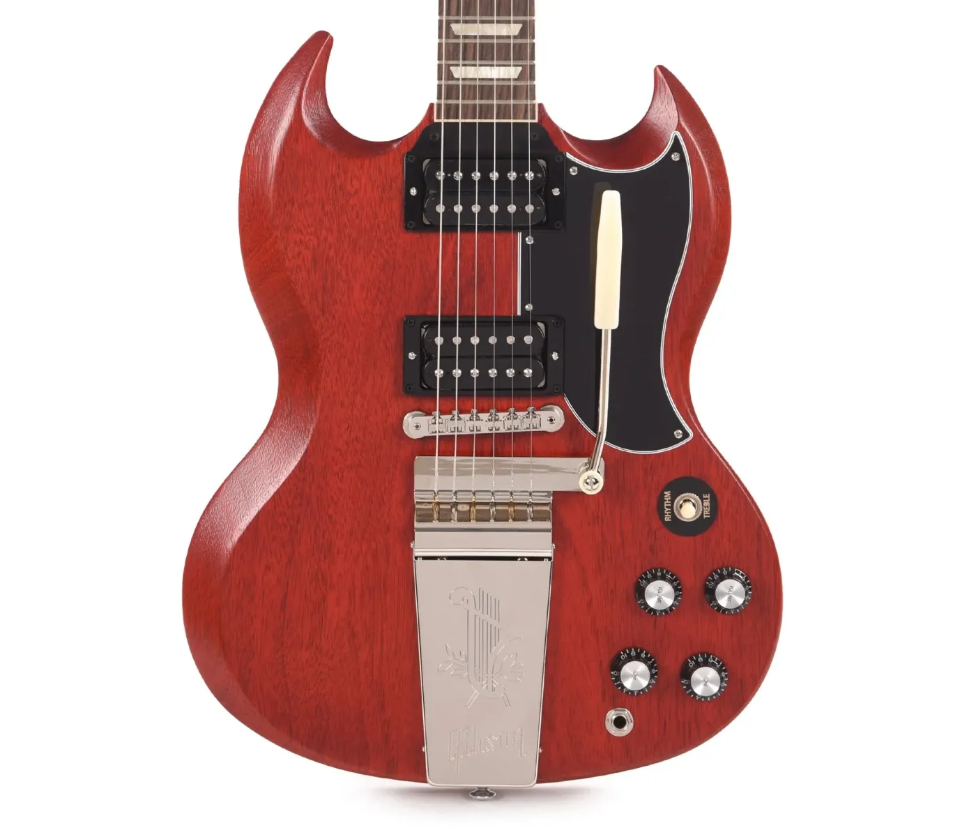 Gibson USA SG61VF00AYNH1 SG Standard '61 Faded Maestro Vibrola Electric Guitar - Vintage Cherry (PRE ORDER)