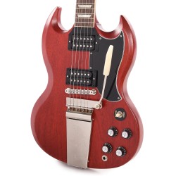 Gibson USA SG61VF00AYNH1 SG Standard '61 Faded Maestro Vibrola Electric Guitar - Vintage Cherry