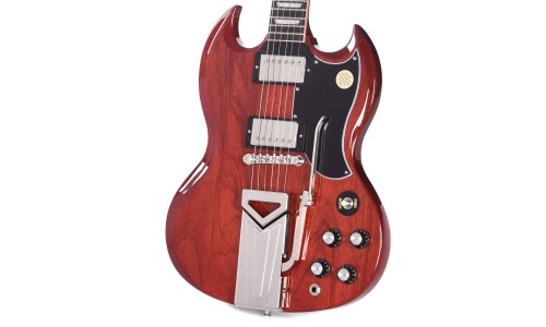 Gibson USA SG61W00VENH1 SG Standard '61 Sideways Vibrola Electric Guitar - Vintage Cherry