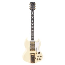 Gibson Custom Shop SGC60THVOCWGSP1 60th Anniversary 1961 Les Paul SG Custom VOS Electric Guitar - Polaris White