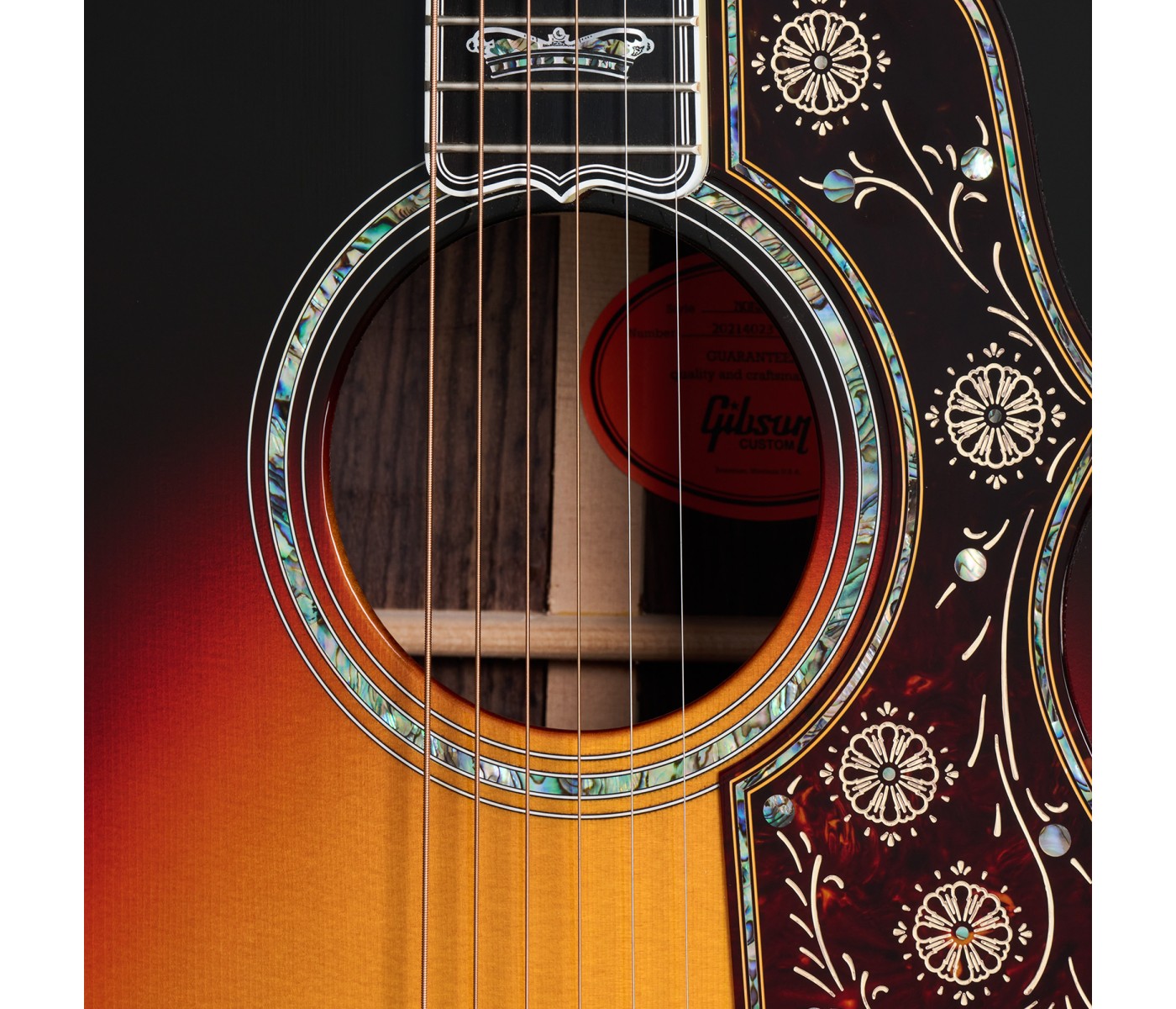 Gibson Custom Shop SJ2MTBG19 SJ-200 Monarch Rosewood Acoustic Guitar - Antique Natural