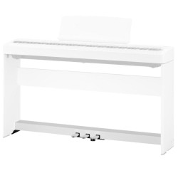 Kawai F-351W Triple Pedal Board for ES120 Digital Piano - White