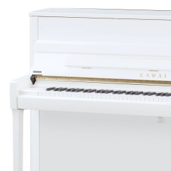 Kawai K-200 WHITE Professional Upright Piano - Polished Snow White