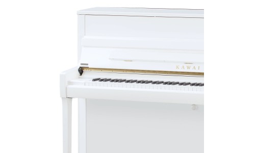 Kawai K-200 WHITE Professional Upright Piano - Polished Snow White