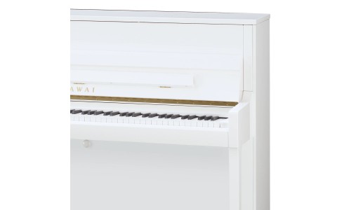 Kawai K-200 WHITE Professional Upright Piano - Polished Snow White