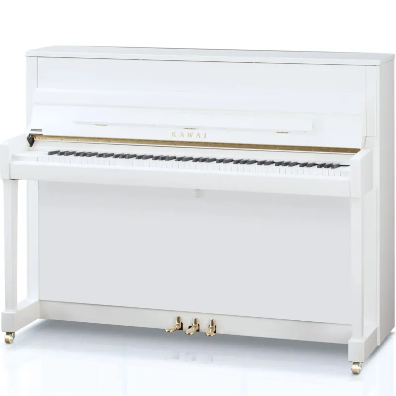 Kawai K-200 WHITE Professional Upright Piano - Polished Snow White Kawai K-200 WHITE Professional Upright Piano - Polished Snow White