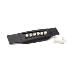 Martin Accessories 18APP45 Pearl Inlaid Bridge and End Pins - White Pearl