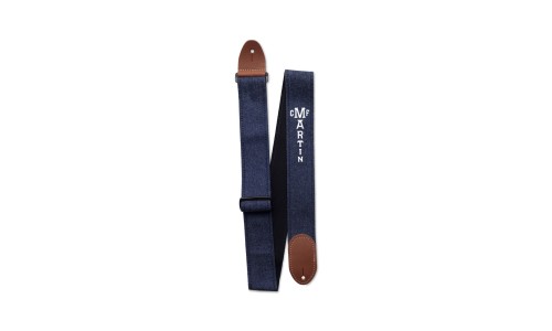 Martin Accessories A0077 Eco-Denim Guitar Strap - Dark Denim Blue