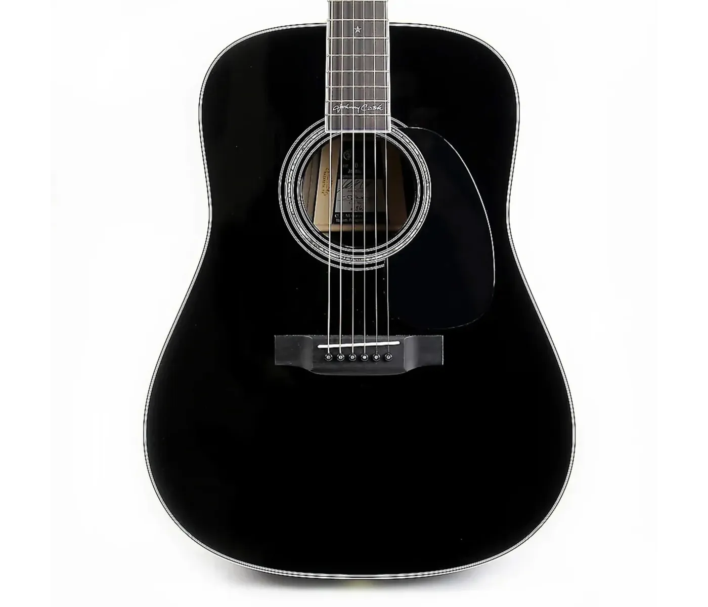 Martin Guitar D35JOHNNYCASH Johnny Cash Signature Model Acoustic Dreadnought 14-Fret - Black,(PRE ORDER)
