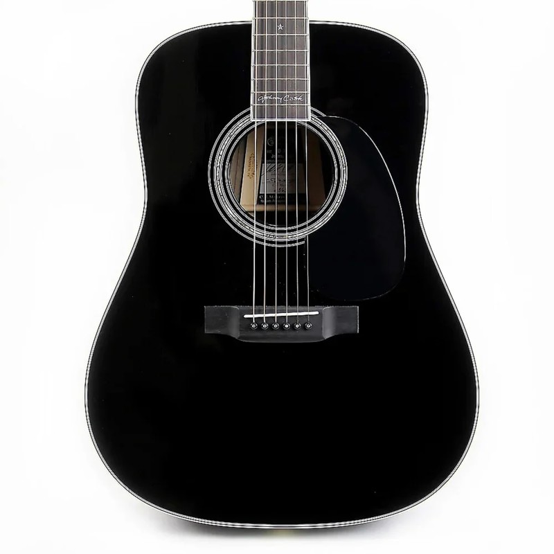 Martin Guitar D35JOHNNYCASH Johnny Cash Signature Model Acoustic Dreadnought 14-Fret - Black