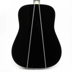 Martin Guitar D35JOHNNYCASH Johnny Cash Signature Model Acoustic Dreadnought 14-Fret - Black