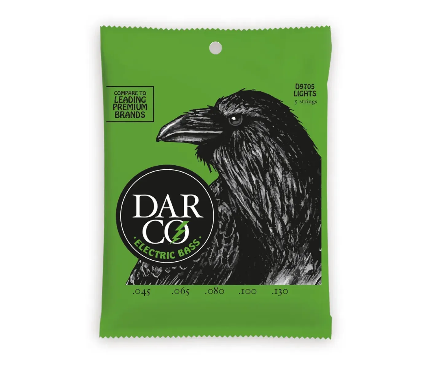 Martin Strings D9705 Darco Electric Bass Guitar 5 Strings Light - 45 - 130