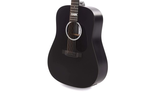 Martin Guitar DXJOHNNYCASH Signature Series Guitar DX Johnny Cash Dreadnought Acoustic Electric - Jett Black