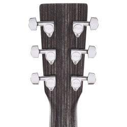 Martin Guitar DXJOHNNYCASH Signature Series Guitar DX Johnny Cash Dreadnought Acoustic Electric - Jett Black