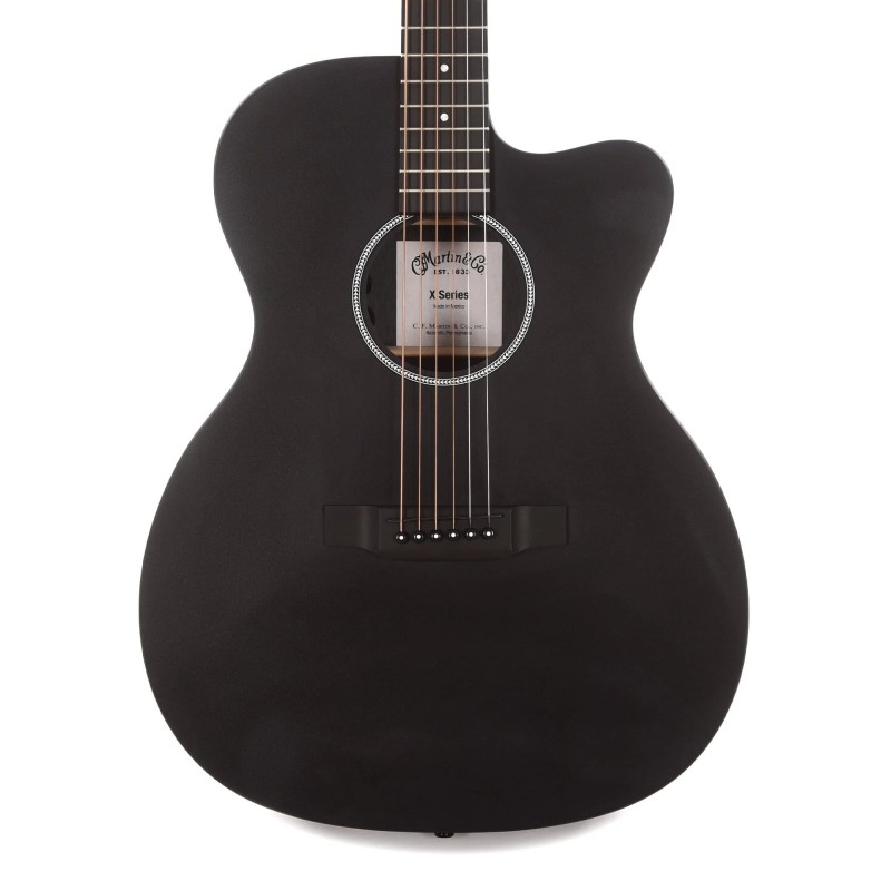 Martin Guitar OMCX1E-01 000 Shape Acoustic Electric Guitar - Jett Black