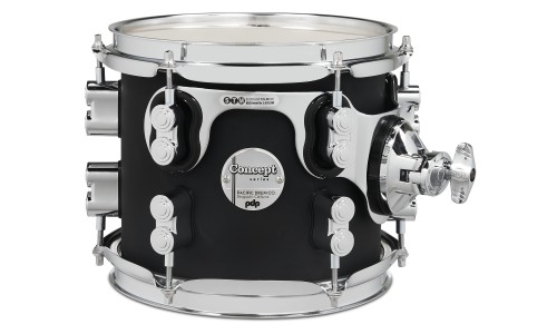 PDP Drums PDCM2215BK Concept Maple 5-Pieces Shell Pack - Satin Black - Without Cymbals