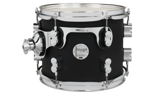 PDP Drums PDCM2215BK Concept Maple 5-Pieces Shell Pack - Satin Black - Without Cymbals