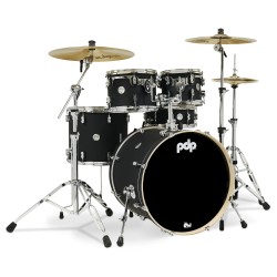 PDP Drums PDCM2215BK Concept Maple 5-Pieces Shell Pack - Satin Black - Without Cymbals