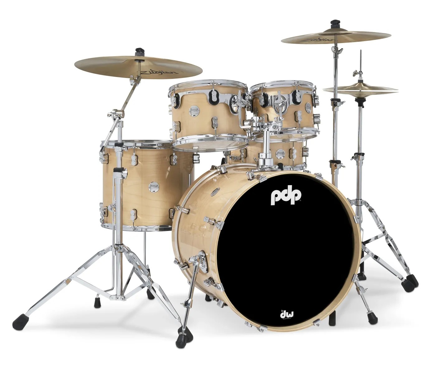 PDP Drums PDCM2215NA Concept Maple 5-Pieces Shell Pack - Natural Lacquer - Without Cymbals