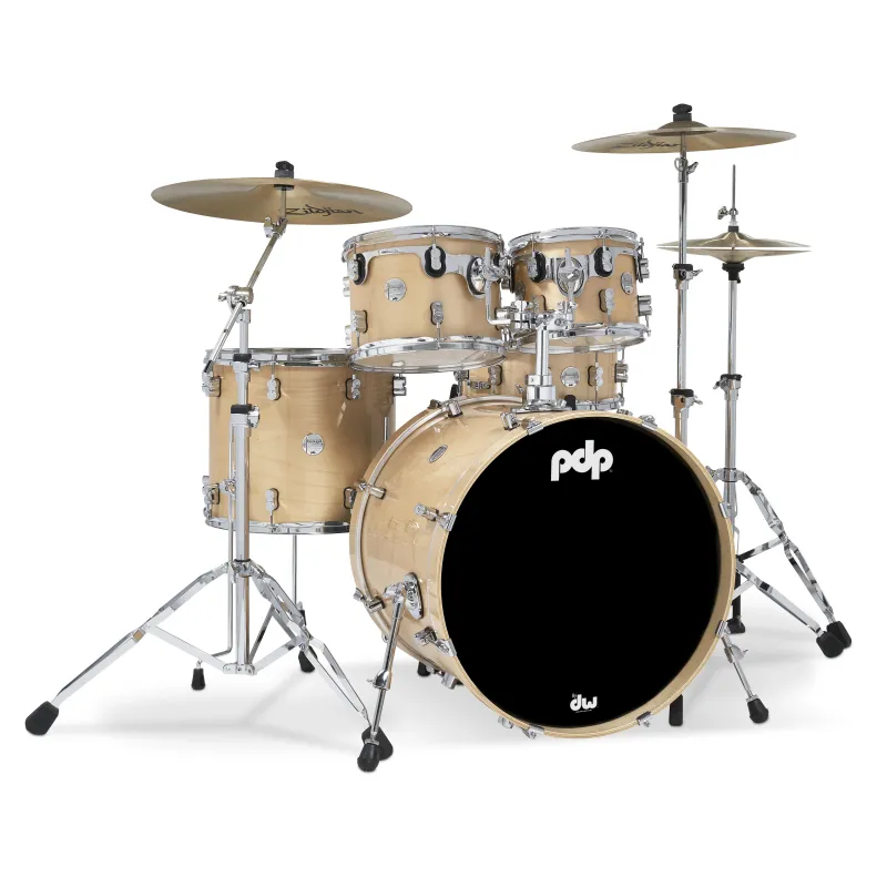 PDP Drums PDCM2215NA Concept Maple 5-Pieces Shell Pack - Natural Lacquer - Without Cymbals PDP Drums PDCM2215NA Concept Maple 5-Pieces Shell Pack - Natural Lacquer - Without Cymbals