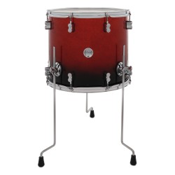 PDP Drums PDCM2215RB Concept Maple 5-Pieces Shell Pack - Red To Black Sparkle Fade - Without Cymbals