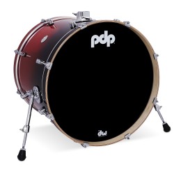 PDP Drums PDCM2215RB Concept Maple 5-Pieces Shell Pack - Red To Black Sparkle Fade - Without Cymbals