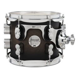 PDP Drums PDCM2215SCB Concept Maple 5-Pieces Shell Pack - Satin Charcoal Burst - Without Cymbals