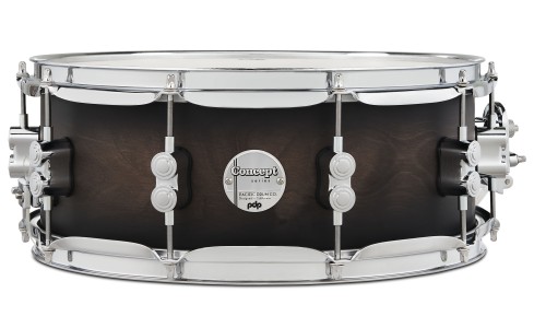 PDP Drums PDCM2215SCB Concept Maple 5-Pieces Shell Pack - Satin Charcoal Burst - Without Cymbals