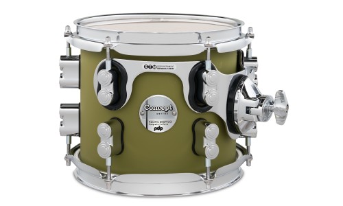 PDP Drums PDCM2215SO Concept Maple 5-Pieces Shell Pack - Satin Olive - Without Cymbals