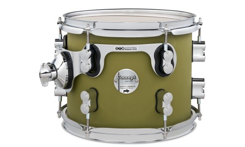 PDP Drums PDCM2215SO Concept Maple 5-Pieces Shell Pack - Satin Olive - Without Cymbals