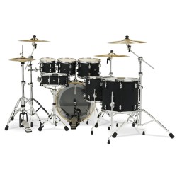 PDP Drums PDCM2217BK Concept Maple 7-Pieces Shell Pack Drumset - Satin Black - Without Cymbals