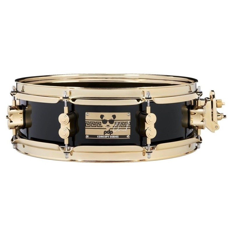 PDP Drums PDSN0413SSEH Eric Hernandez Signature Snare - Black with Gold Hardware - 4-inch x 13-inch