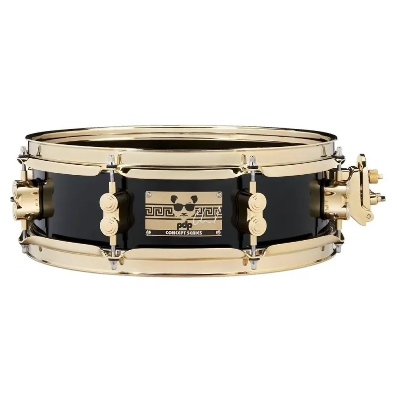 PDP Drums PDSN0413SSEH Eric Hernandez Signature Snare - Black with Gold Hardware - 4-inch x 13-inch PDP Drums PDSN0413SSEH Eric Hernandez Signature Snare - Black with Gold Hardware - 4-inch x 13-inch