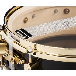 PDP Drums PDSN0413SSEH Eric Hernandez Signature Snare - Black with Gold Hardware - 4-inch x 13-inch