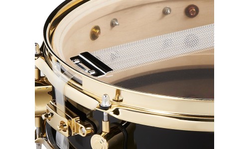 PDP Drums PDSN0413SSEH Eric Hernandez Signature Snare - Black with Gold Hardware - 4-inch x 13-inch