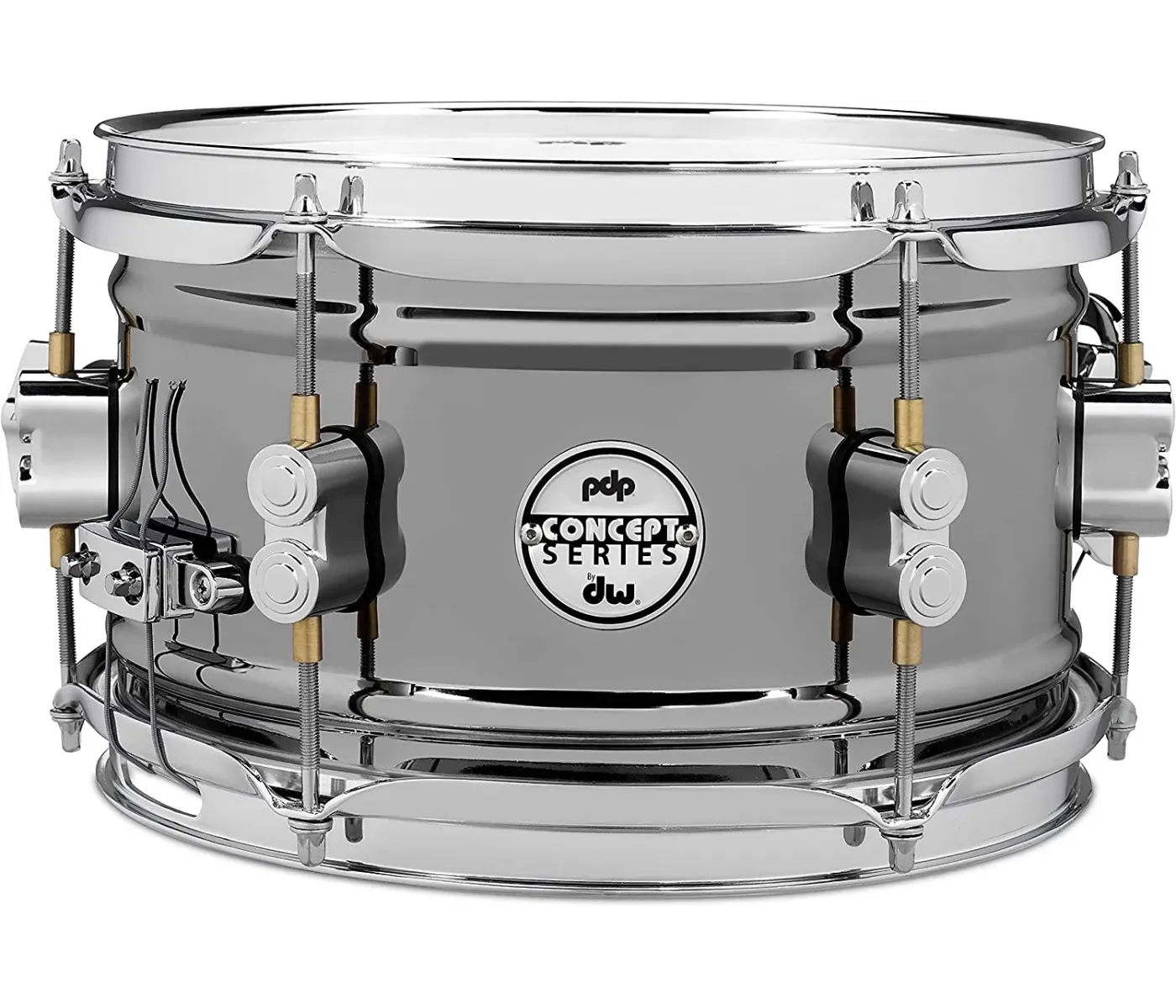 PDP Drums PDSN0610BNCR Concept Metal Snare - Black Nickel Over Steel - 6-inch x 10-inch