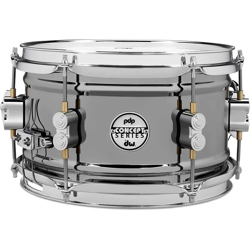 PDP Drums PDSN0610BNCR Concept Metal Snare - Black Nickel Over Steel - 6-inch x 10-inch PDP Drums PDSN0610BNCR Concept Metal Snare - Black Nickel Over Steel - 6-inch x 10-inch