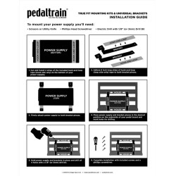 Pedaltrain PT-TFMK-LG True Fit Mounting Bracket Kit for Classic Series - Large