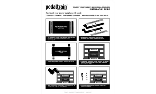 Pedaltrain PT-TFMK-LG True Fit Mounting Bracket Kit for Classic Series - Large