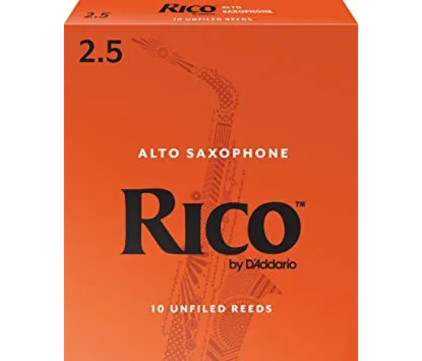 Rico by D'Addario RJA1025 Alto Saxophone Reeds - Strength 2.5 - 10 Pieces