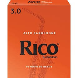 Rico by D'Addario RJA1030 Alto Saxophone Reeds - Strength 3 - 10 Pieces