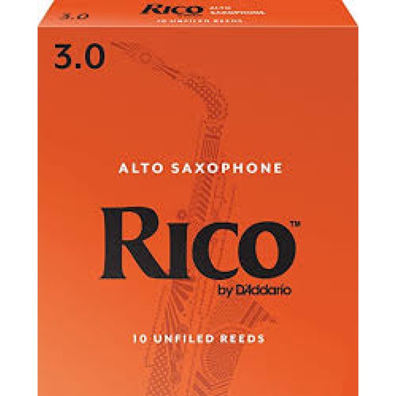 Rico by D'Addario RJA1030 Alto Saxophone Reeds - Strength 3 - 10 Pieces