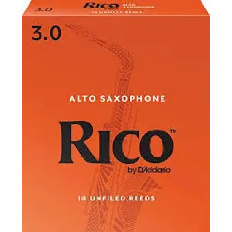 Rico by D'Addario RJA1030 Alto Saxophone Reeds - Strength 3 - 10 Pieces Rico by D'Addario RJA1030 Alto Saxophone Reeds - Strength 3 - 10 Pieces
