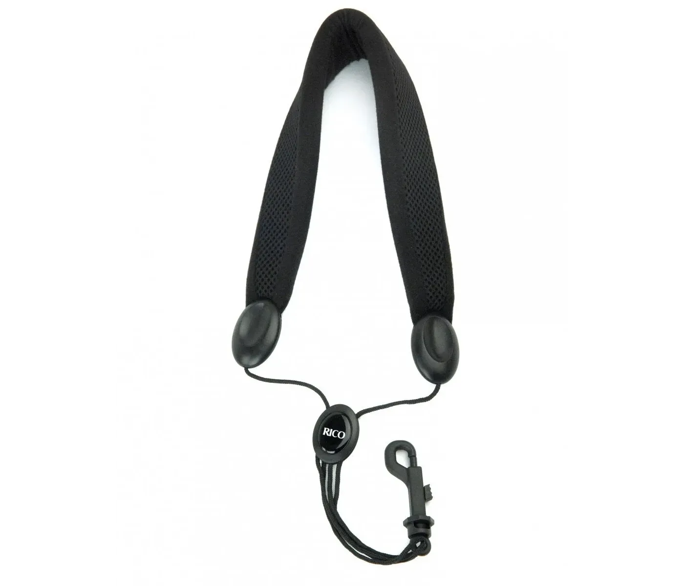 Rico SLA18 Padded Strap with Plastic Snap Hook for Tenor and Baritone Saxophones - Black Rico SLA18 Padded Strap with Plastic Snap Hook for Tenor and Baritone Saxophones - Black