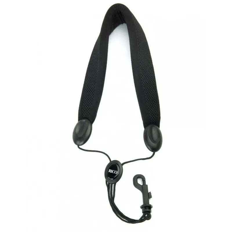 Rico SLA18 Padded Strap with Plastic Snap Hook for Tenor and Baritone Saxophones - Black Rico SLA18 Padded Strap with Plastic Snap Hook for Tenor and Baritone Saxophones - Black