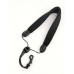 Rico SLA18 Padded Strap with Plastic Snap Hook for Tenor and Baritone Saxophones - Black Rico SLA18 Padded Strap with Plastic Snap Hook for Tenor and Baritone Saxophones - Black