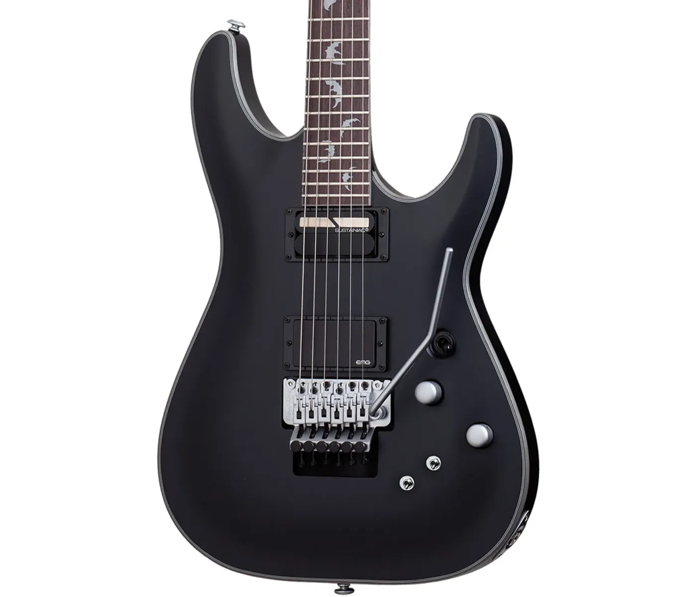 Schecter 1189 Electric Guitar Damien Platinum-6 FR S - Satin Black (SBK)